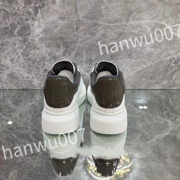 

2023 designer stage shoe leather increased casual shoes fashionable sports platform mens womens white lace up alexander sneakers xsd230423, Black