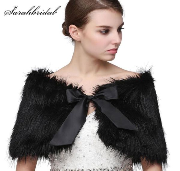 

elegant new arrival fur jacket wrap shrug bolero coat wrap shawl cape bridal wedding shawl bridal wedding accessories 170012488365, White