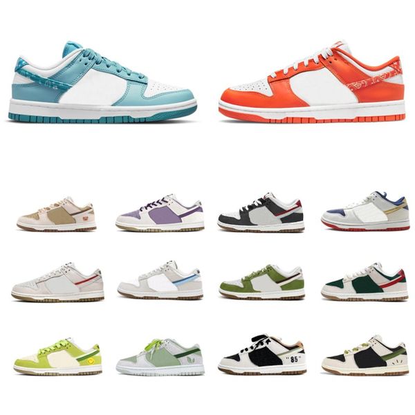 

2023 men women casual shoes low sneakers panda black white grey fog unc flat syracuse green glow chlorophyll triple pink trainers sports jog