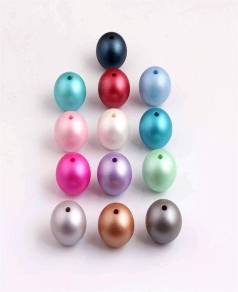 

oykza colorful acrylic imitation pearl matte beads for chunky fashion necklace jewelry supply 10mm 12mm 16mm 20mm t2003232882080, Green;white