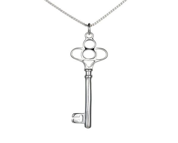 

selling jewelry 925 silver key pendant necklace 10pcslot6904133