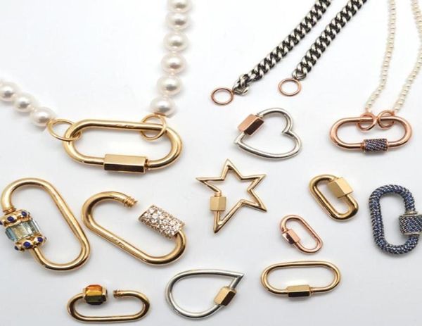 

chokers boho carabiner clasp freshwater pearl tennis pulseras mujer diy necklace for women link cable chain cubic zirconia jewelry7716250, Golden;silver