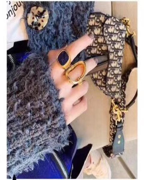 

fashionmaterial paris design ring with lapis stone color decorate for women and girl friend jewelry gift ps64811476031, Golden;silver