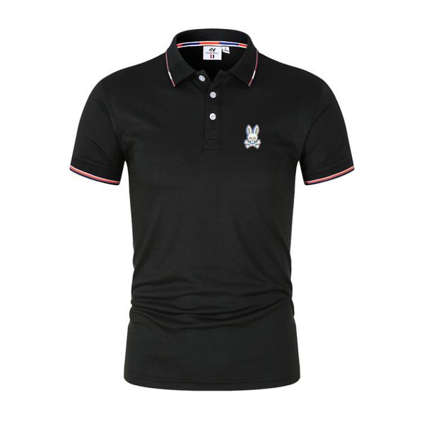 

men's tshirts men polo shirt summer skull bunny print fashion lapel breathable casual tees short sleeve hip hop polos shirts clothing, White;black