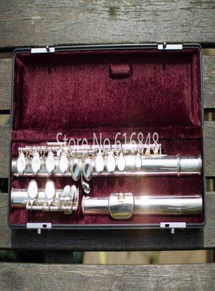 

jupiter jfl511eii brand flute musical instrument 16 keys holes closed cupronickel silver plated flute c tune flauta 1370552