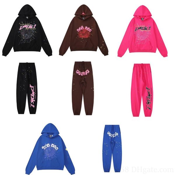 

mens graphic sp5der spider hoodie hoodies sweatshirt designer hoodie men with designs pullover blue black cotton embroidery hoody set 555555