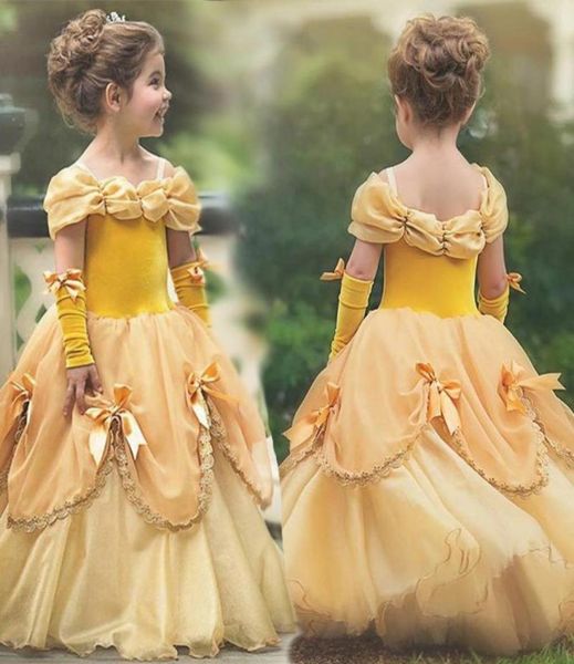 

yiwa little girl stylish pretty tutu princess dress halloween christmas performance dress with gloves wedding party gown vestidos 1611740, White;black