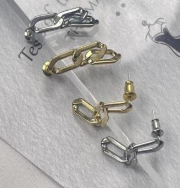 

stud jewelry drop delivery 2021 multilayer long geometric earrings for men women s925 sterling sie pendant earring boucle doreille9735203, Golden;silver