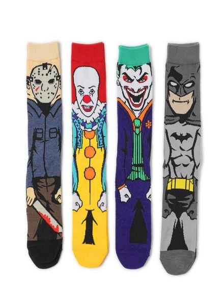 

men039s socks anime straight cartoon character personality skateboard cotton9163597, Black