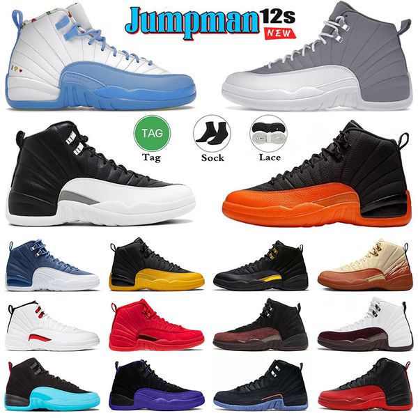 

12s men basketball shoes 12 xii twist grind flu game university gold gamma blue dark concord royalty indigo royal taxi french ovo brilliant