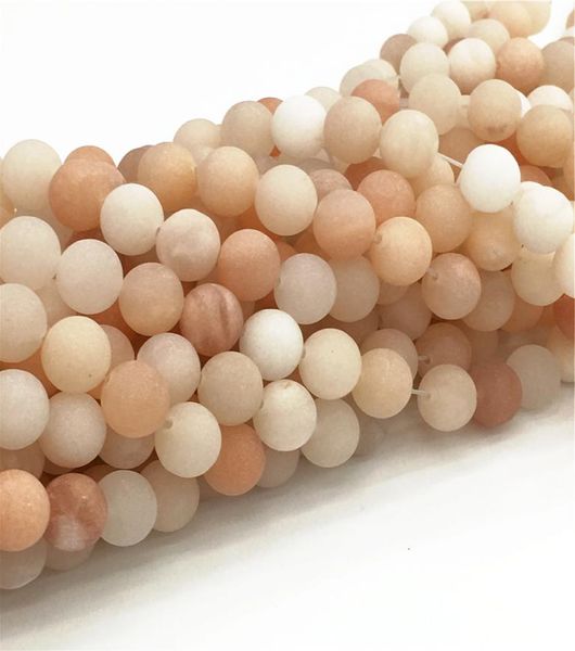 

matte peach aventurine beads 8mm 10mm round beadswhole gemstone beads155inchfull strand hole 1mm7579070, Green;white