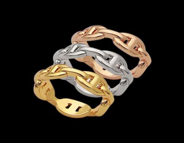 

championship fashion creative charm statement ring jewelry enamel womenman original brand h with box7181298, Silver