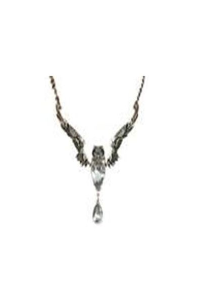 

necklaces europe and the united states new retro owl exaggerated microinlaid zircon collar jewelry2865462, Silver
