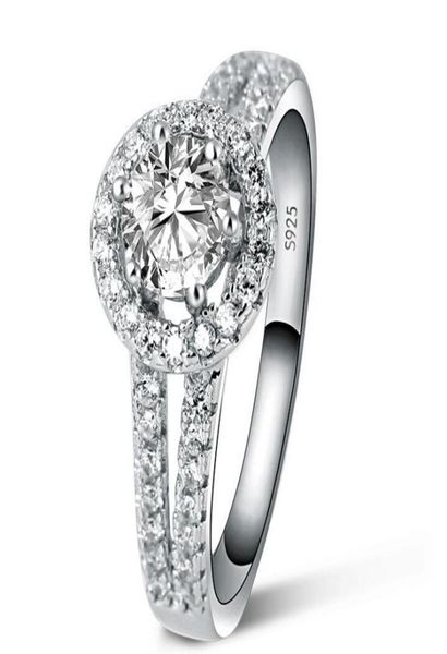 

fine 1 ct simulate diamond ring for women luxury 925 sterling silver ring engagement ring for women bridal gift for girl3994180, Slivery;golden