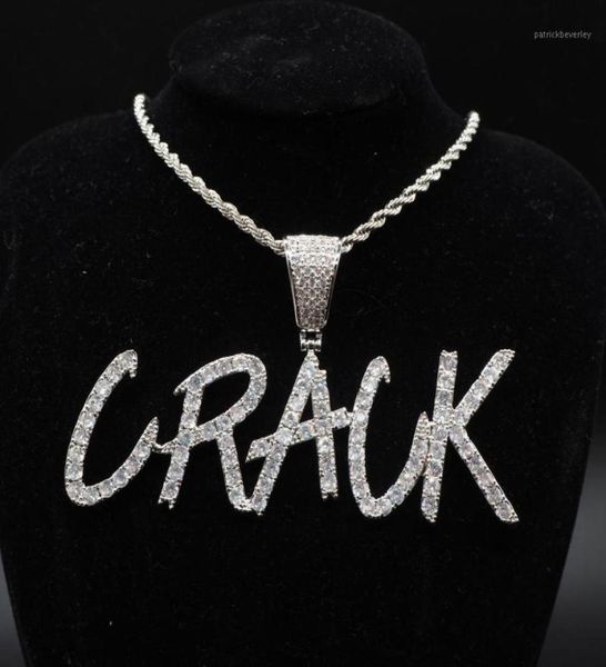 

pendant necklaces custom lovers name iced out letters chain pendants men039s charms zircon hip hop jewelry with gift18799150, Silver