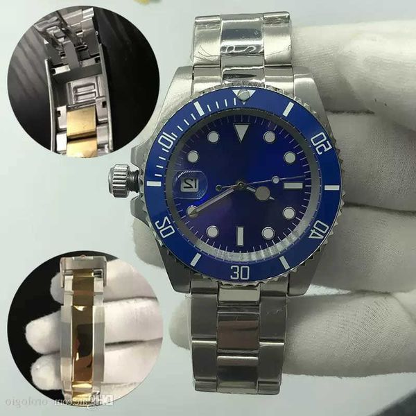 

2023watch u1 mens automatic mechanical ceramics watches 40mm full stainless steel gliding clasp swim wristwatches sapphire super luminous oh, Slivery;golden