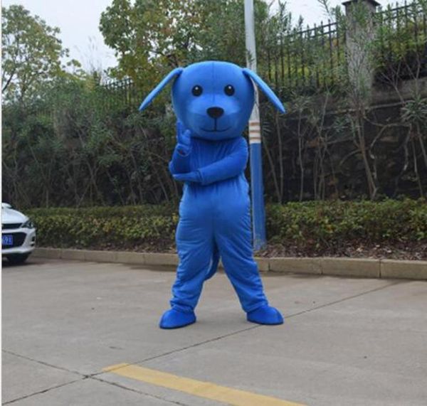 

halloween blue dog mascot costume cartoon doggie animal anime theme character christmas carnival party costumes7733529, Red;yellow