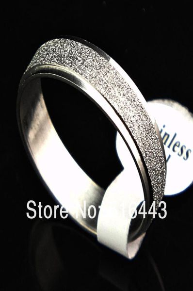 

charms party jewelry 10pcs 6m silver frosted stainless steel fashion women mens rings whole jewelry lots a9119096296, Golden;silver