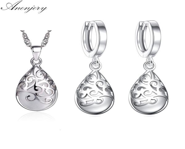 

925 sterling silver jewelry sets moonstone opal tears totem earrings necklace sets for women7340308