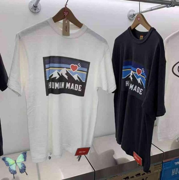 

2022ss flax cotton tshirt snow mountain t shirt0123452727736, White;black