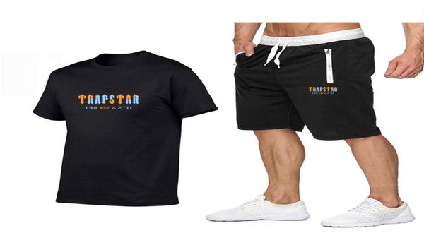 

brand letter print men039s tracksuit oneck summer and shorts sets two piece jogger outfit fashion man clothing s9430818, Gray