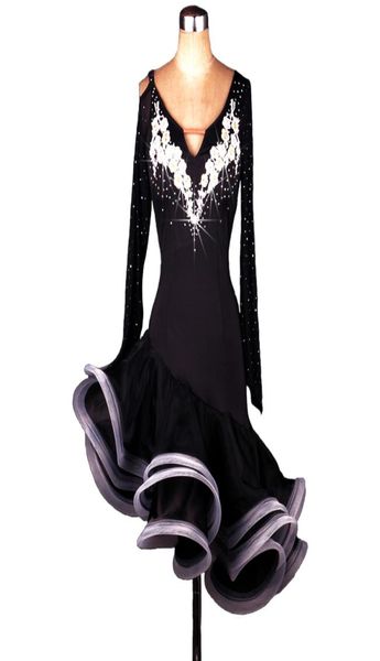 

latin dance dress women salsa dress latina samba dance costumes tango salsa dress samba costume d0007 dance wear rhines backless3436723, Black;red