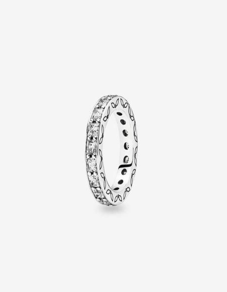 

new brand 100 925 sterling silver eternity ring in silver with cz for women wedding engagement rings fashion jewelry 33271958258043, Slivery;golden