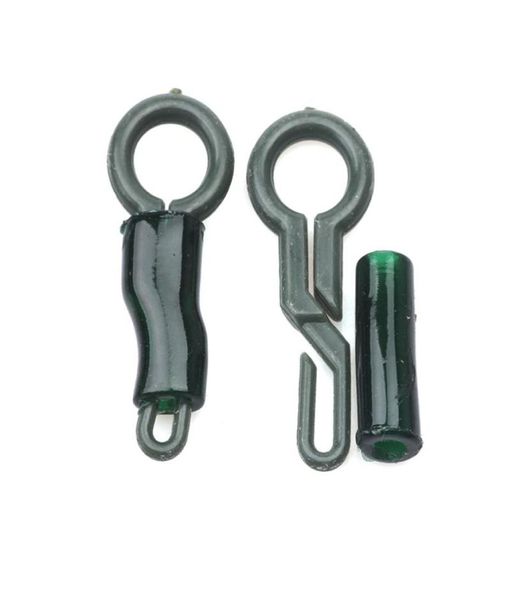 

20pcslot carp fishing backlead clips and silicone sleeve locking tube weight sinker holder carp catfish fishing tackles3134748