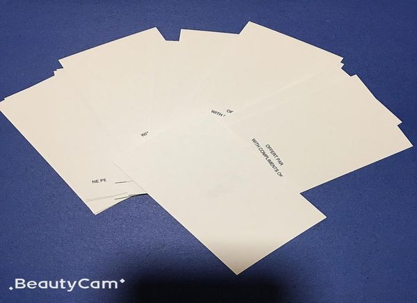 

good items 100pcspack 9x55cm black letter c jewelry paper card jewelry gift vip card packaging label whole3887122