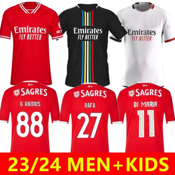 

2023 benfica pizzi soccer jerseys 23/24 away grimaldo j.weigl j.mario shirts kids kit darwin chiquinho rafa sefeqovic otamendi g.ramos footb, Black;yellow