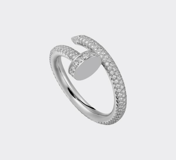 

nail ring designer rings diamond designers jewelry for womenmen accessories titanium steel goldplated never fade not allergic go3607632, Silver