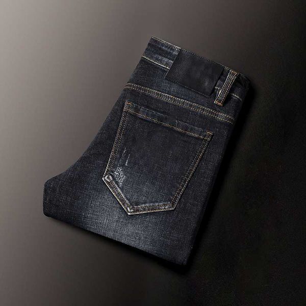 

mens jeans distressed ripped biker slim fit motorcycle bikers denim for men s fashion mans black pants pour hommes, Blue
