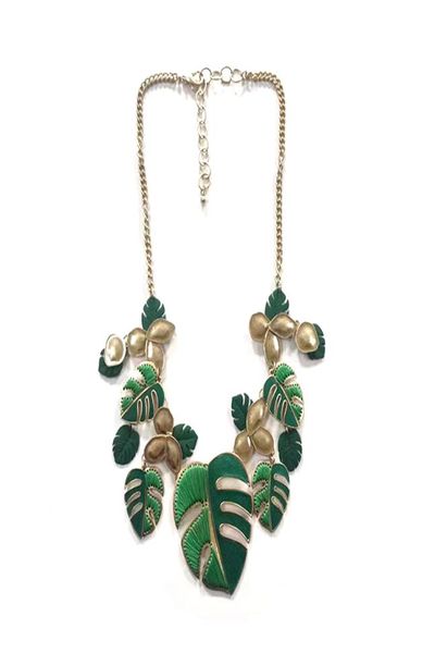 

charm necklace alloy pendant hand sewn patch individual design6702954, Golden
