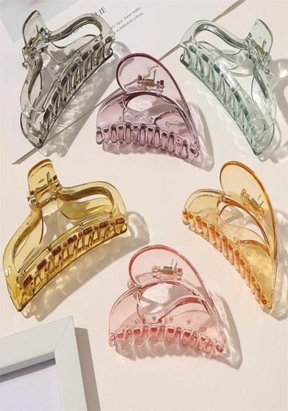 

fashion hair claws hair crab clamp hairgrip large plastic claw hairdressing tool hair accessories for women 6ycxe ssyjt 839 r27135091, Golden;silver