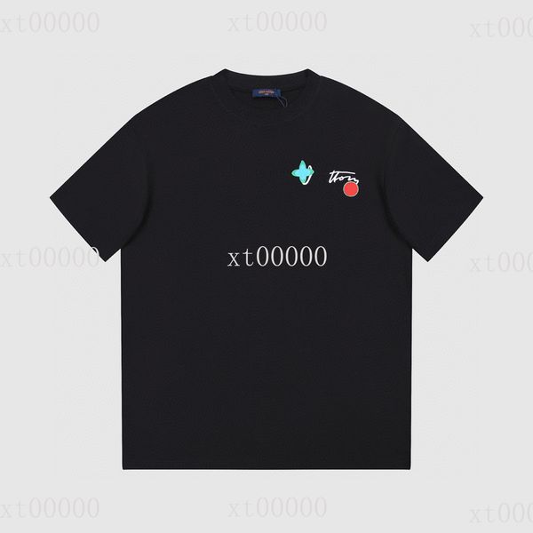 

22ss designer letter printed t shirts tee fashion sweatshirt high street short sleeve summer casual t-shirt breathable men women crew neck t, Black;brown