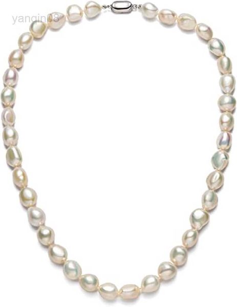 

pendant necklaces baroque pearl necklace for women 9-10mm aa quality freshwater cultured pearl strand necklace with sterling silver clasp hk
