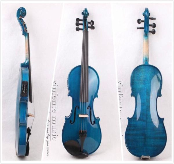 

44 5 string electric acoustic violin full size canada maple spruce wood ebony violin parts violin case bow8913678