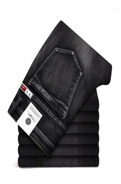 

men039s jeans 2021 men skinny elastic stretch denim jean male fashion casual pants black plus size 40 42 44 463015816, Blue