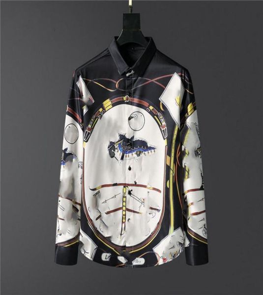 

2022 new style men039s casual shirts qiwn autumn shirt fashion threecolor longsleeved men dress oversized luxury2352054, White;black