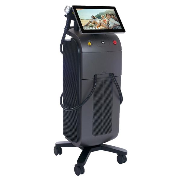 

oem odm diode laser 755 808 1064 epilator ice platinum lazer hair removal machine, Black