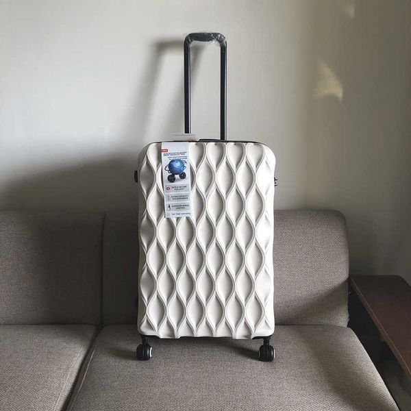 

new bird's nest pattern luggage case men's and women's travel code case going abroad trolley case universal wheel leather cas