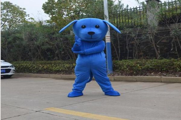 

halloween blue dog mascot costume cartoon doggie animal anime theme character christmas carnival party costumes4050162, Red;yellow