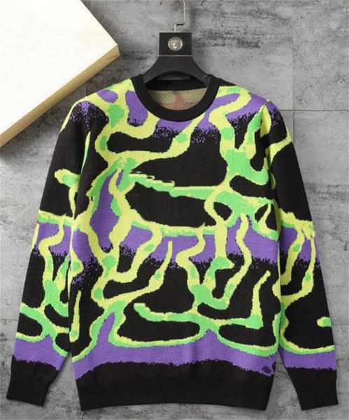 

2023 new european designer classic casual fashion crewneck sweater luxury sports knit letters men's and women's pullovers of the s, White;black