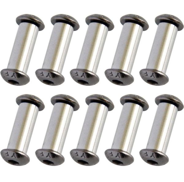 

10pcslot knife handle bolt rivets scale screw fastener nut diy making material hex head screws9968049