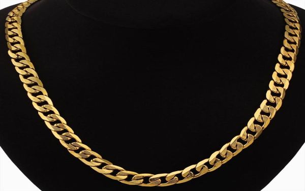 

hip hop jewelry long chunky cuban link chain golden necklaces with thick gold color stainless steel neck chains for men jewelry8738102, Silver