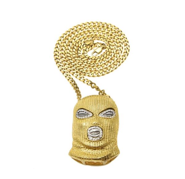 

mens hip hop jewelry new antiterrorism hood pendants european and american style hiphop chain necklaces accessories1883022, Silver