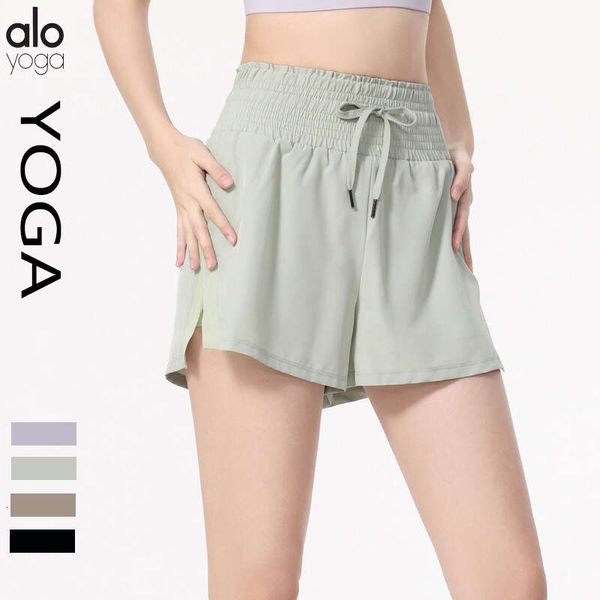 

als yoga y shorts liner pocket high-rise elactic waist spandex solid seamless shorts women soft workout tights fiess outfits yoga pants gym