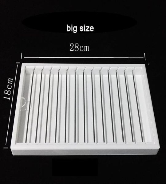 

acrylic diy finding tray european big hole beads display bracelet beads storage case organizer 2 size for choice3059366, Black
