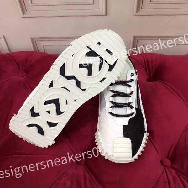 

new luxury designer casual shoes genuine leather fashion mens and women low flat shoes skateboard sneakers couple shoe hc210815, Black