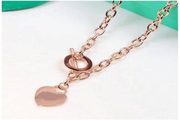 

christmas gift 925 silver love necklace bracelet set wedding statement jewelry heart pendant necklaces bangle sets 2 in 1 silver3727473, Black